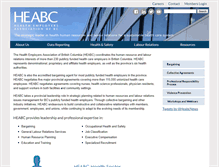 Tablet Screenshot of heabc.bc.ca